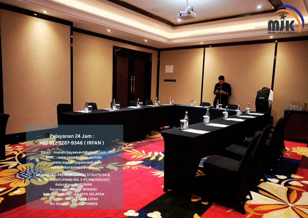 Sewa Meja Dan Kursi Event Full Cover Siap kirim Area Depok