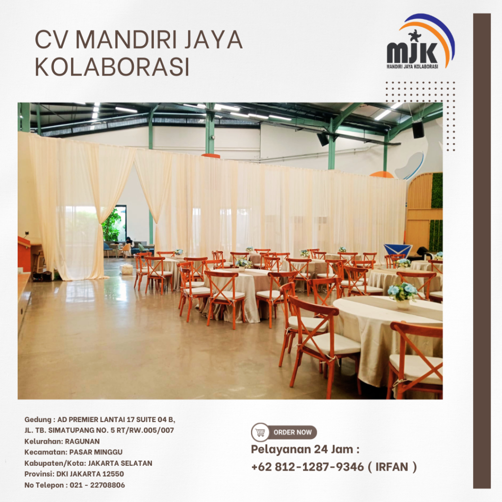 Sewa Meja,Kursi Cross Back Area Bogor