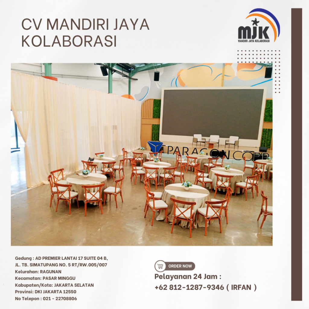 Sewa Meja,Kursi Cross Back Area Bogor