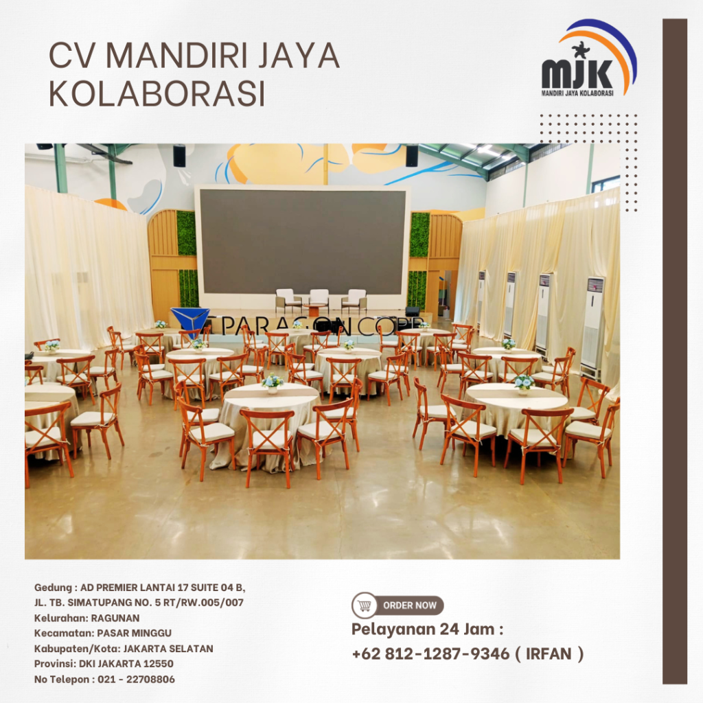 Sewa Meja,Kursi Cross Back Area Bogor