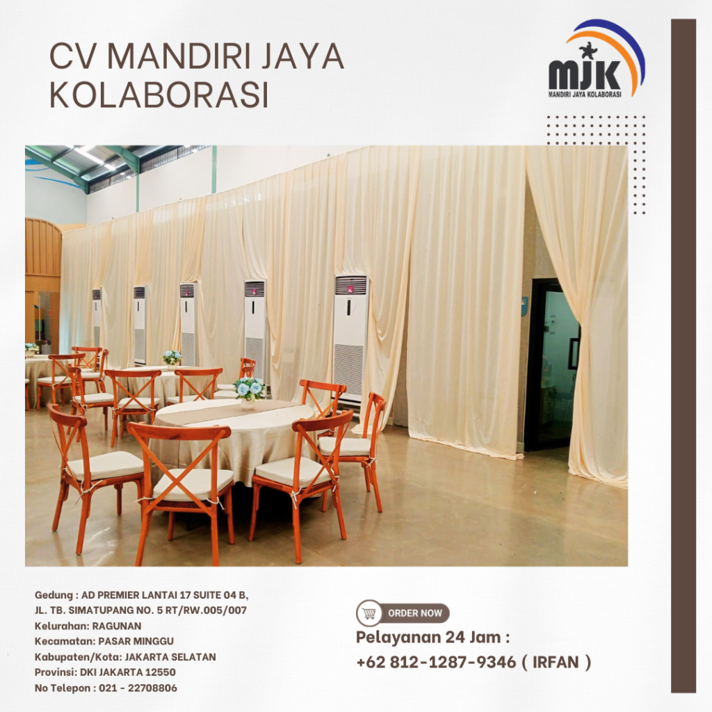 Sewa Meja,Kursi Cross Back Area Bogor