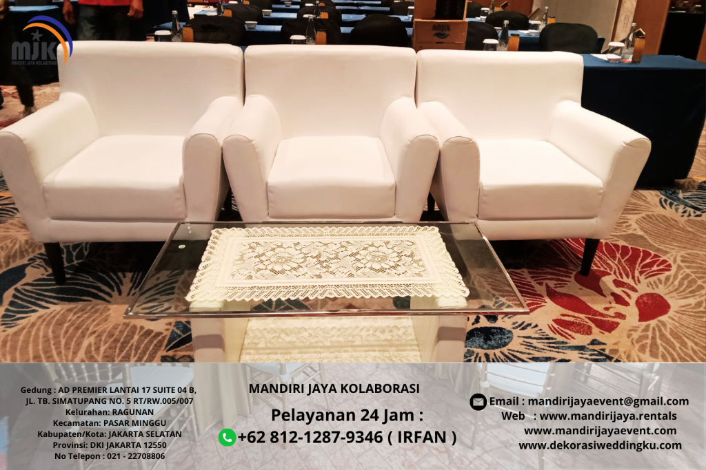 Sewa Sofa Scandinavian Putih Tampilan Elegan Siap Area Jakarta Utara