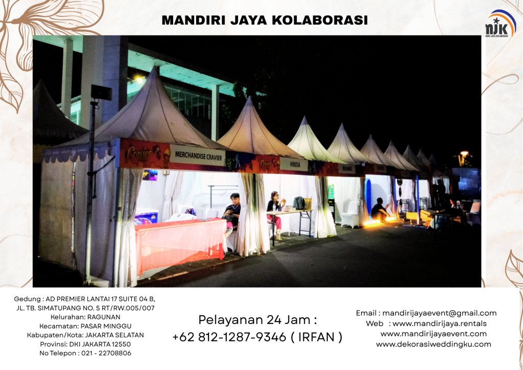 Sewa Tenda Type Sarnafil Dan Bazzar Putih Bekasi