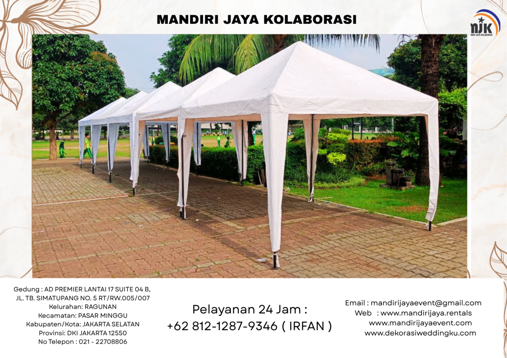 Sewa Tenda Type Sarnafil Dan Bazzar Putih Bekasi