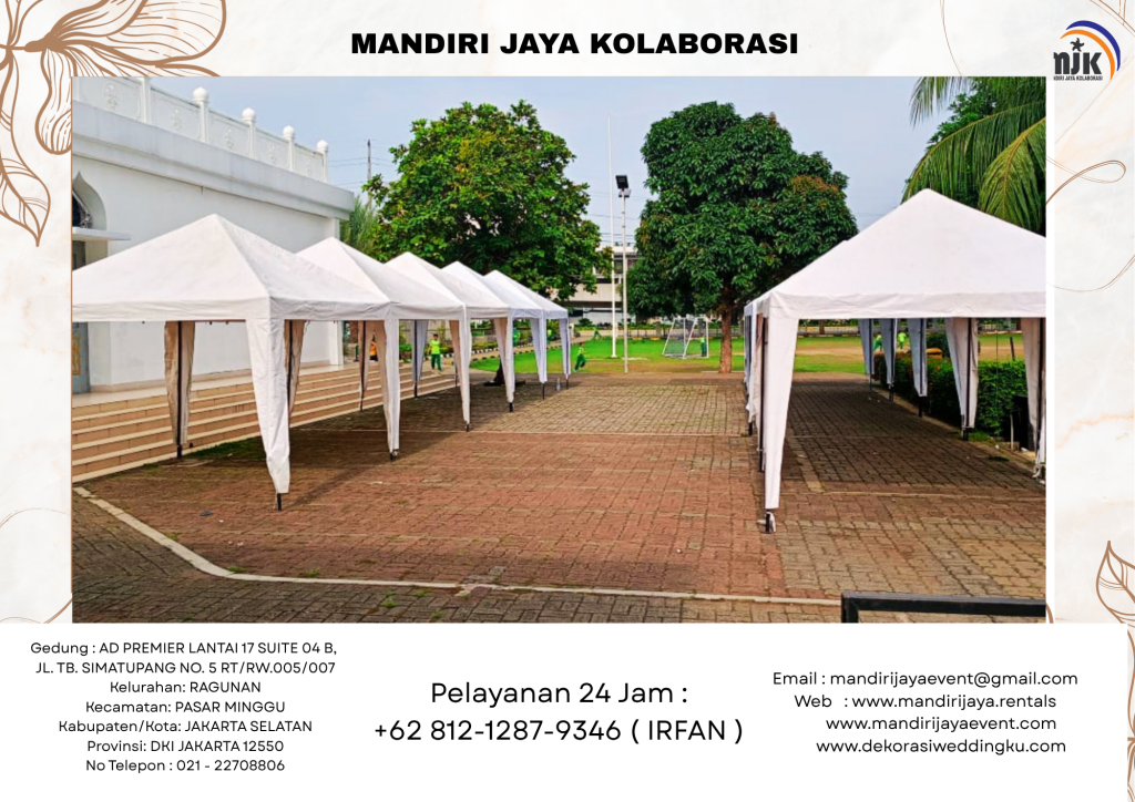 Sewa Tenda Type Sarnafil Dan Bazzar Putih Bekasi