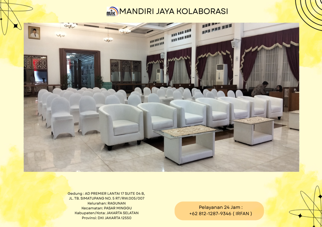 Pusat Sewa Sofa Oval Warna Putih Depok