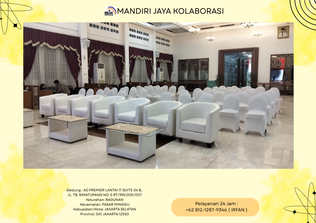 Pusat Sewa Sofa Oval Warna Putih Depok