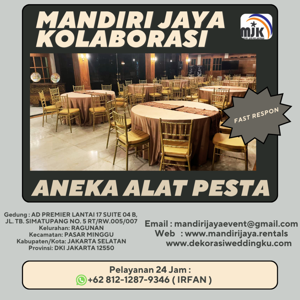 Rental Gold Tiffany Chairs Bogor