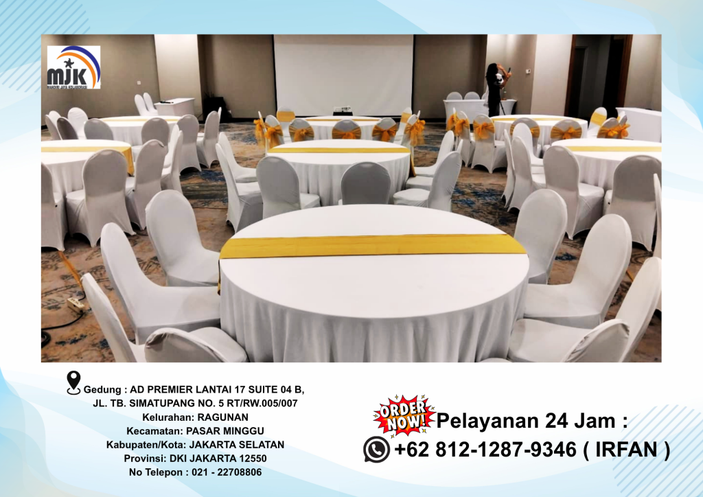 Rental Kursi Meja Event Lengkap Sarung Kursi Dan Taplak Jakarta