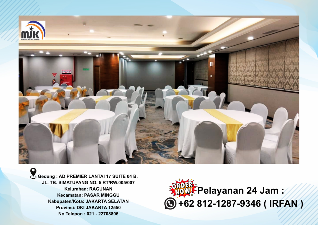 Rental Kursi Meja Event Lengkap Sarung Kursi Dan Taplak Jakarta