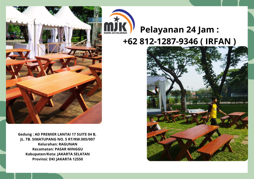 Sewa Kursi Dan Meja Taman Kaki Extra Bogor

