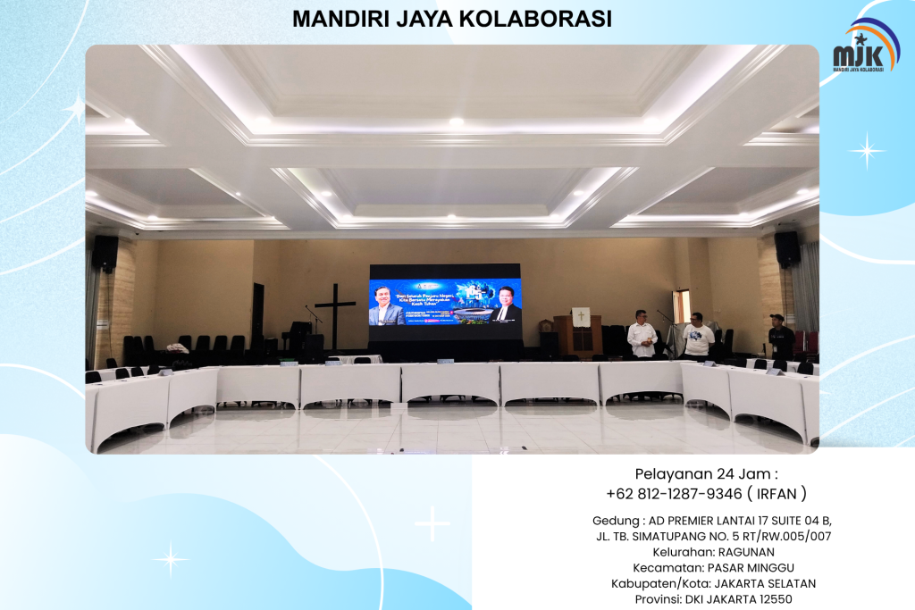 Sewa Meja Rapat Besar Cover Aneka Warna Jakarta