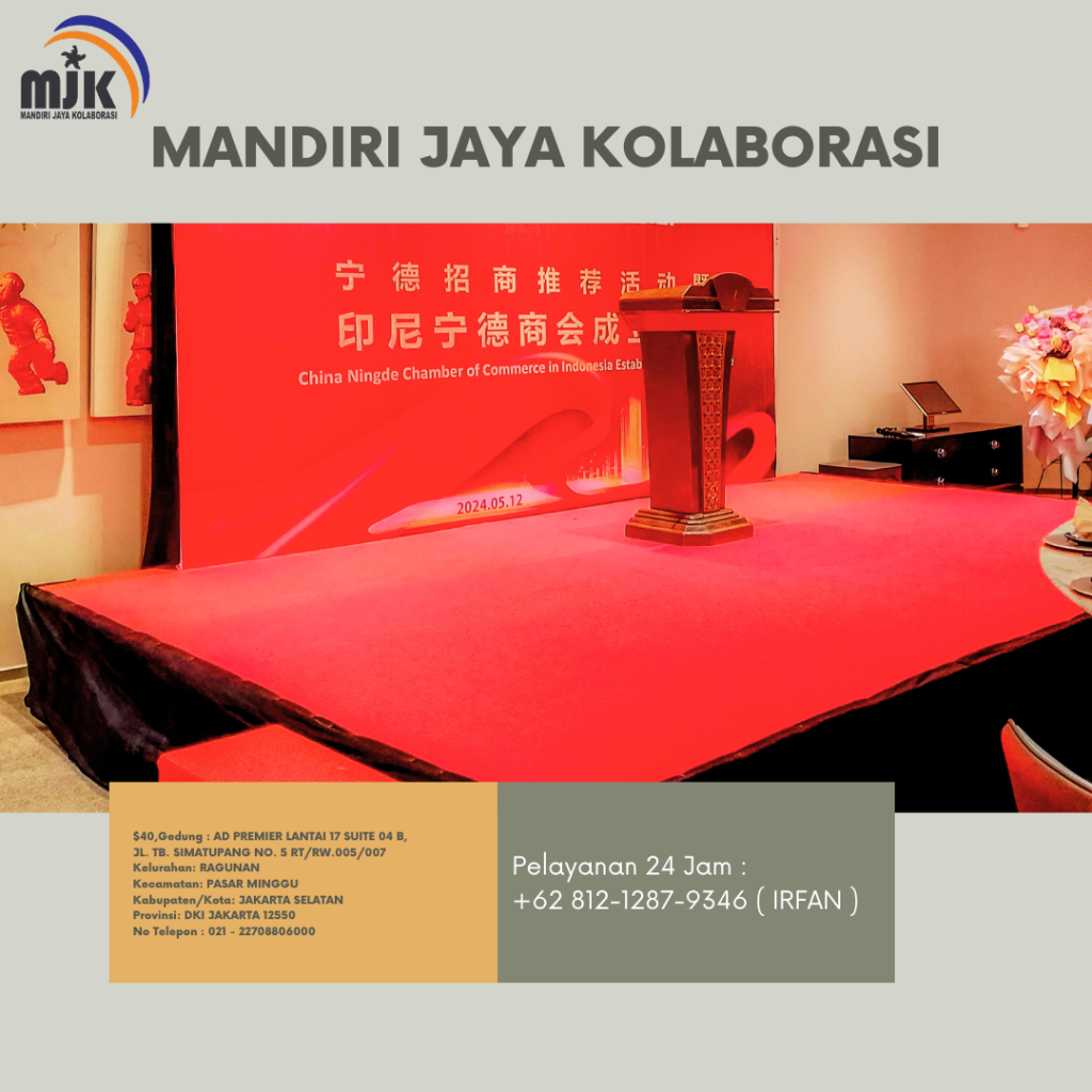 Sewa Panggung Cover Karpet Merah,Backdrop Bekasi