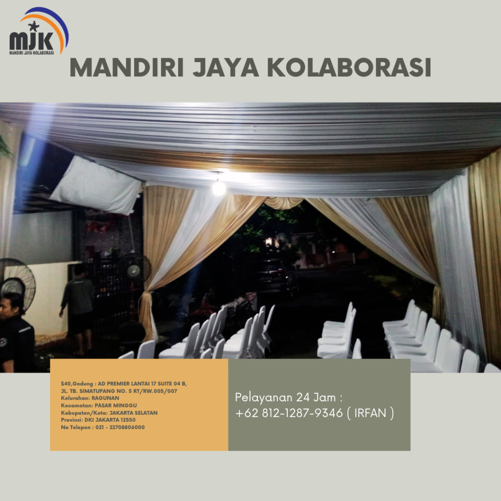 Sewa Tenda Serut,Meja,Kursi Area Bekasi