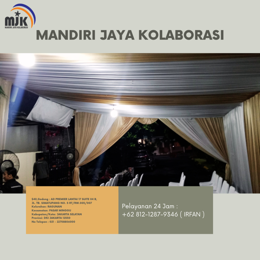 Sewa Tenda Serut,Meja,Kursi Area Bekasi