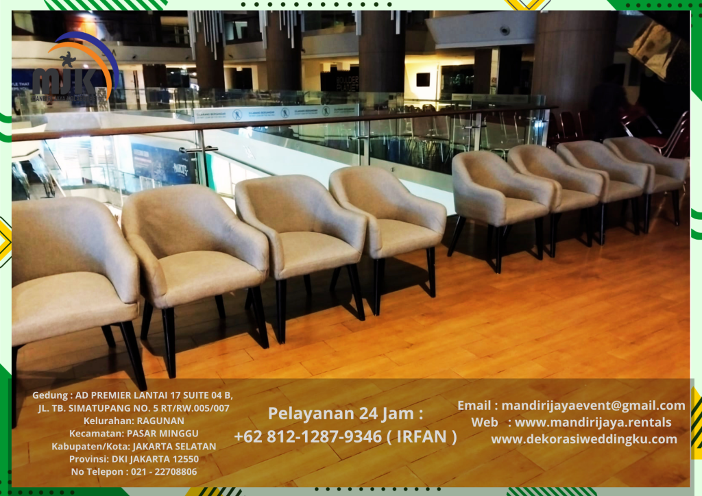 Jasa Rental Sofa Studio Abu-Abu Event Central Park Jakarta Barat