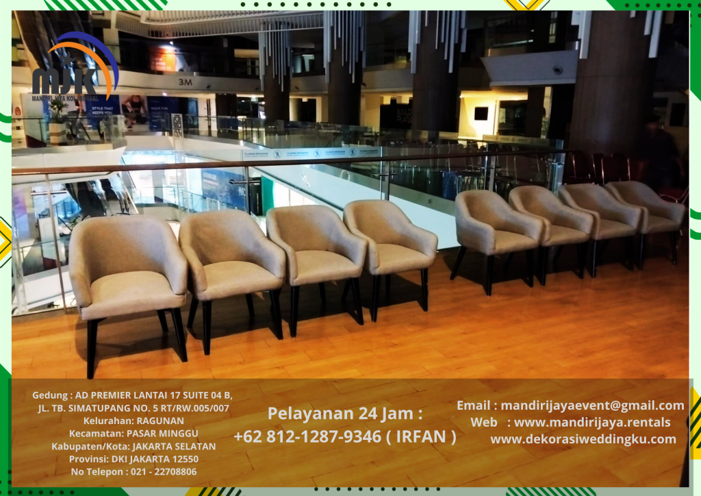 Jasa Rental Sofa Studio Abu-Abu Event Central Park Jakarta Barat