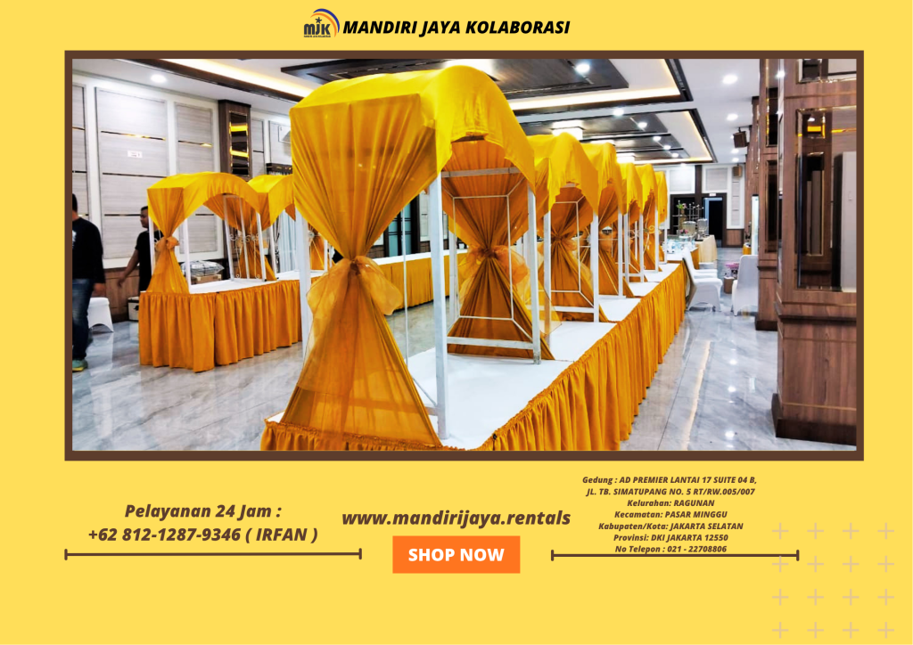 Rental Meja Parasmanan, Stand Makanan Gubukan Jakarta