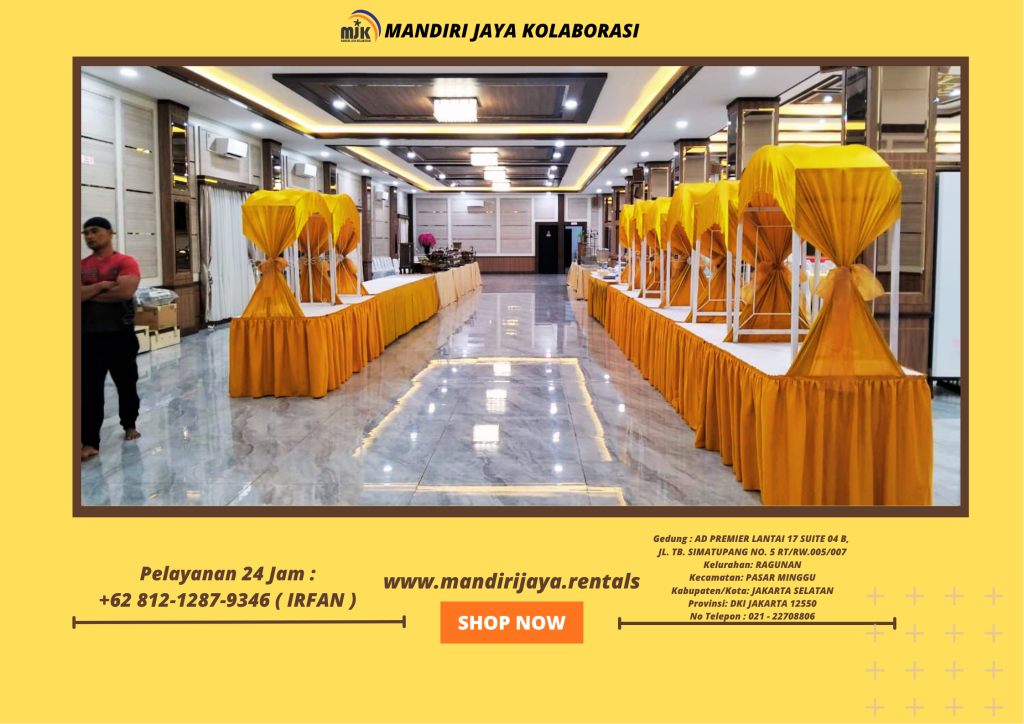 Rental Meja Parasmanan, Stand Makanan Gubukan Jakarta