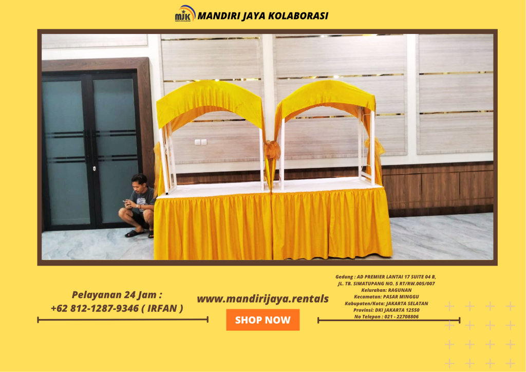 Rental Meja Parasmanan, Stand Makanan Gubukan Jakarta