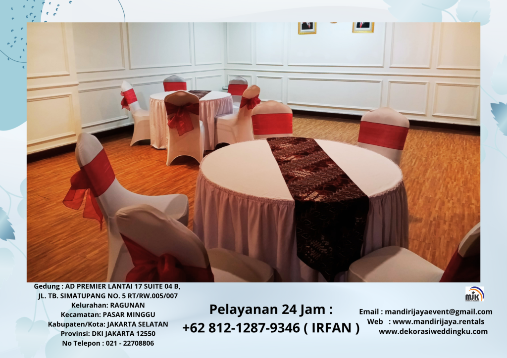 Rental Meja,Kursi Event Plus Cover Bersih Tangerang
