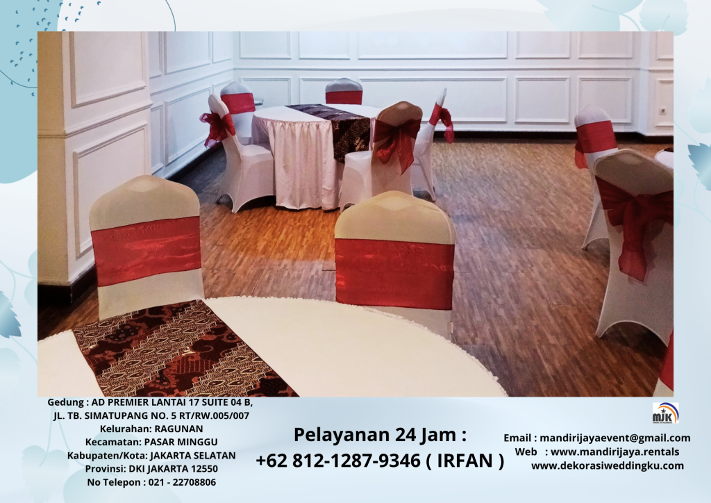 Rental Meja,Kursi Event Plus Cover Bersih Tangerang