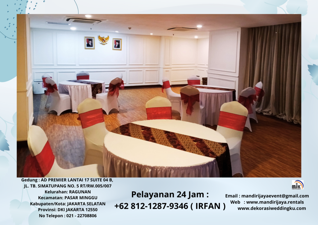 Rental Meja,Kursi Event Plus Cover Bersih Tangerang