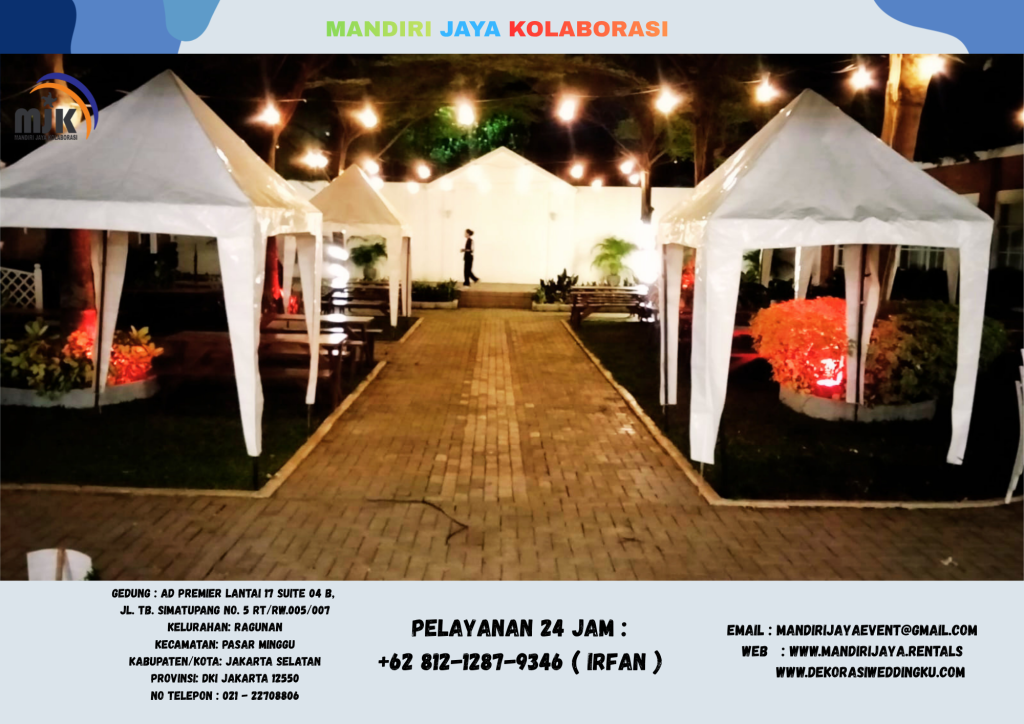 Rental Tenda Bazar,Tenda Kerucut,Tenda Roder Depok
