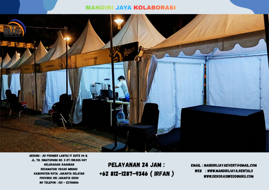 Rental Tenda Bazar,Tenda Kerucut,Tenda Roder Depok