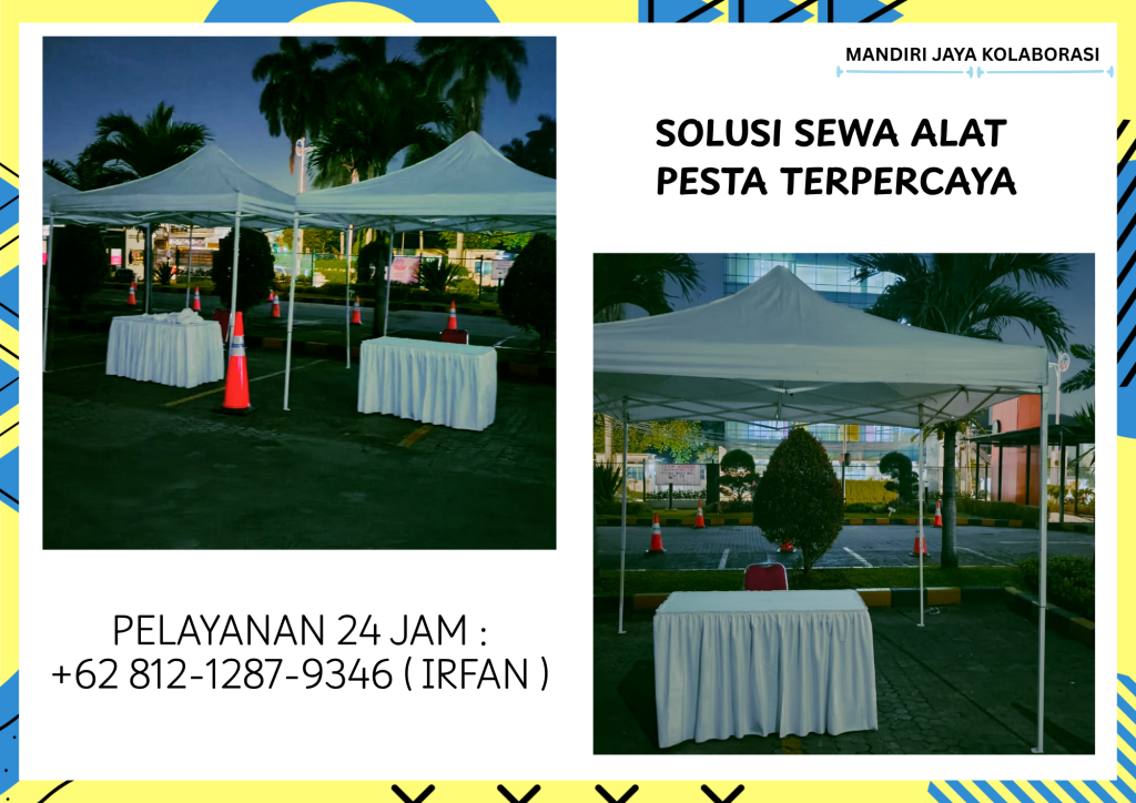 Rental Tenda Bazar,Traffic Cone, Meja Jakarta