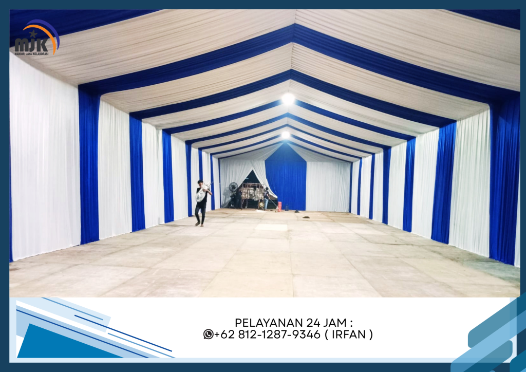 Rental Tenda Roder,Tirai Lotto Hitam,Tirai Filamin Putih Depok