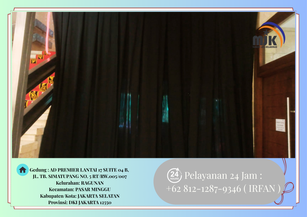 Rental Tirai Lotto Hitam Bogor