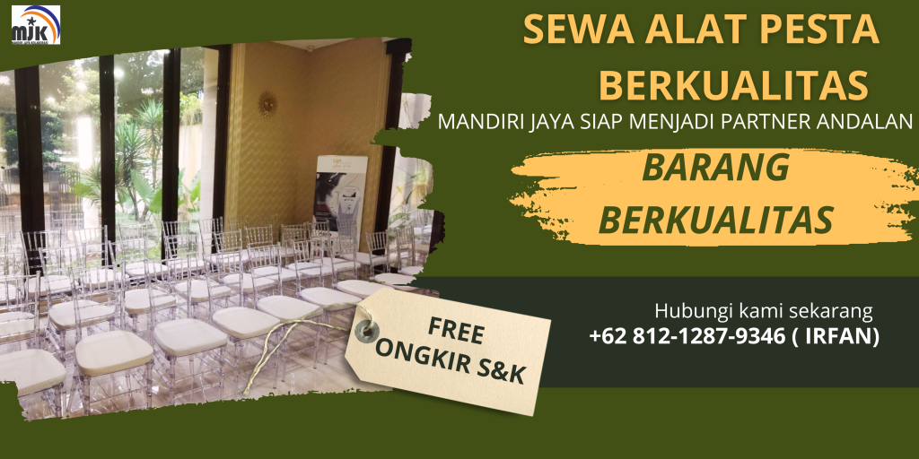 Sewa Kursi Tiffany VIP Acrylic Dan Kayu Area Jakarta