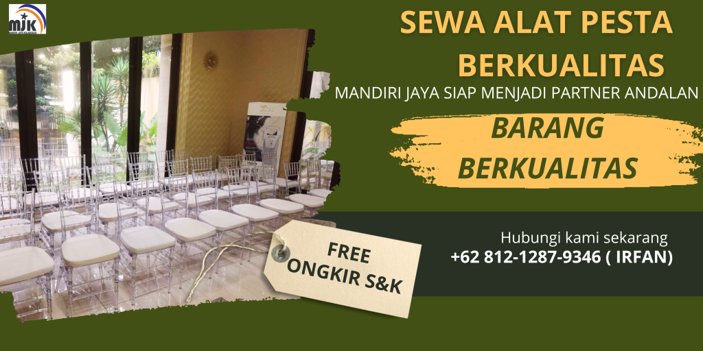 Sewa Kursi Tiffany VIP Acrylic Dan Kayu Area Jakarta