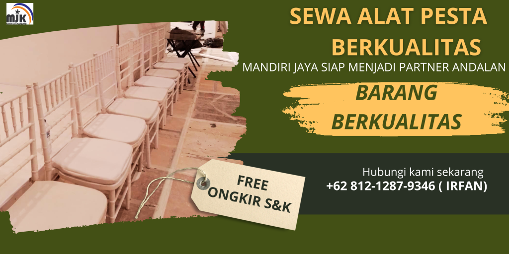 Sewa Kursi Tiffany VIP Acrylic Dan Kayu Area Jakarta