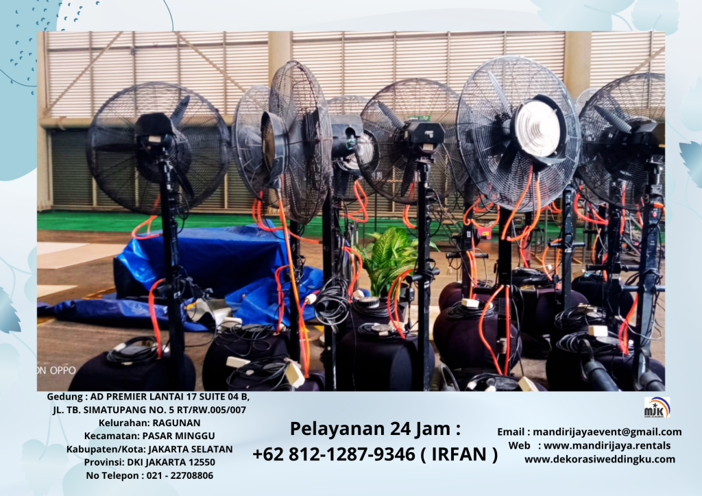 Sewa Misty Fan Blower Uap Air Hemat Daya Jakarta