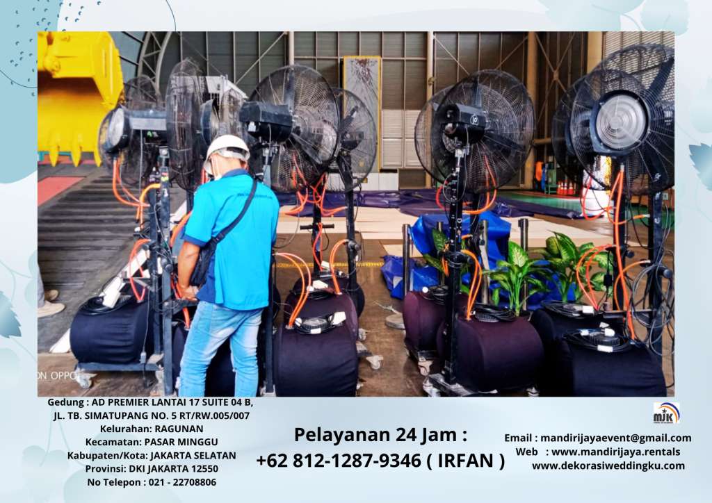 Sewa Misty Fan Blower Uap Air Hemat Daya Jakarta
