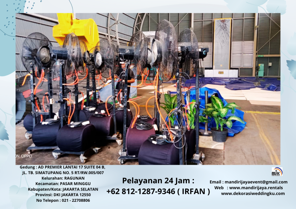 Sewa Misty Fan Blower Uap Air Hemat Daya Jakarta