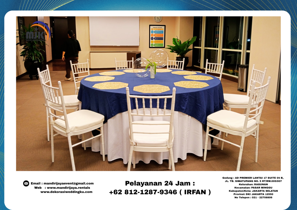 Sewa Round Table Ukuran Diameter,Kecil,Sedang,Besar Jakarta