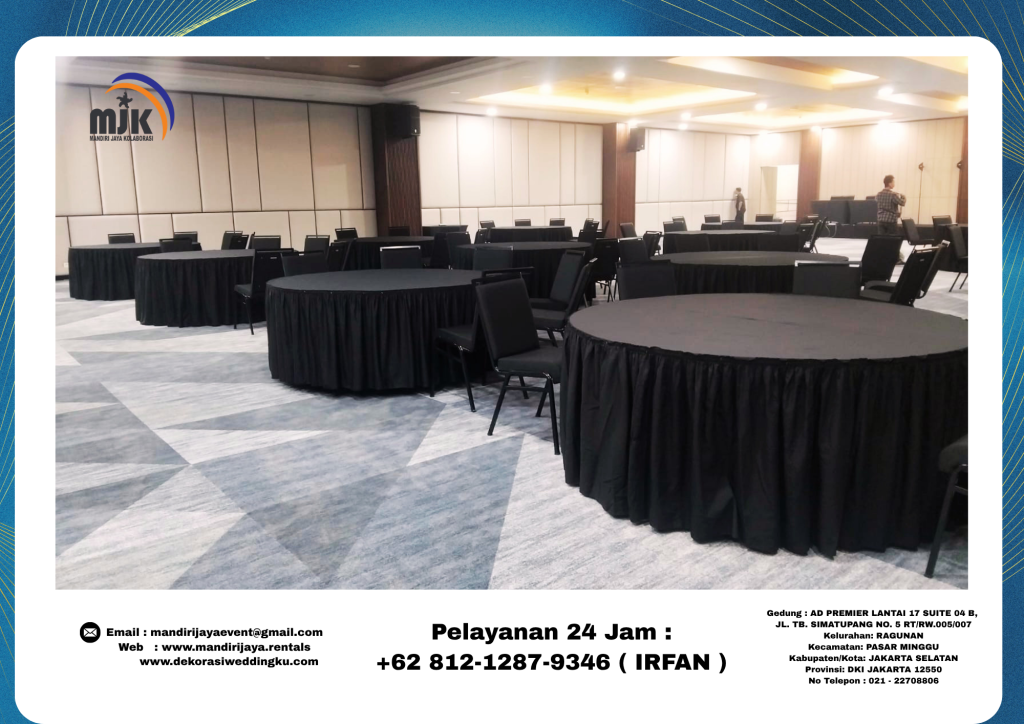 Sewa Round Table Ukuran Diameter,Kecil,Sedang,Besar Jakarta