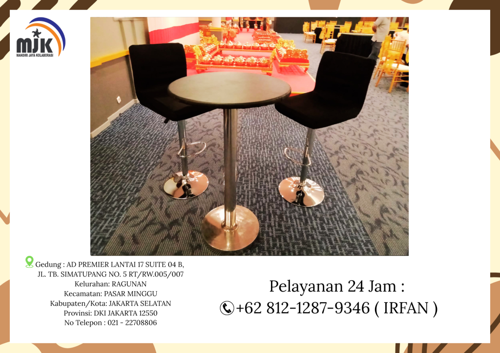 Rental Barstool Model Kursi Kotak,Cowboy,Silinder Jakarta