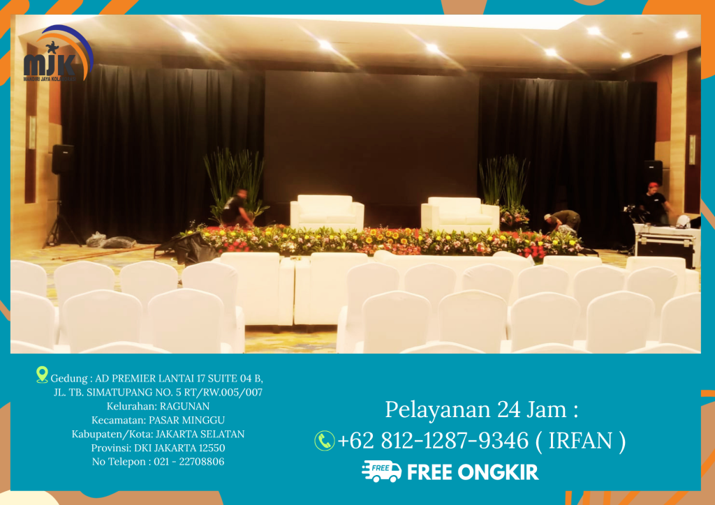 Rental Black curtain Event graha mandiri jakarta