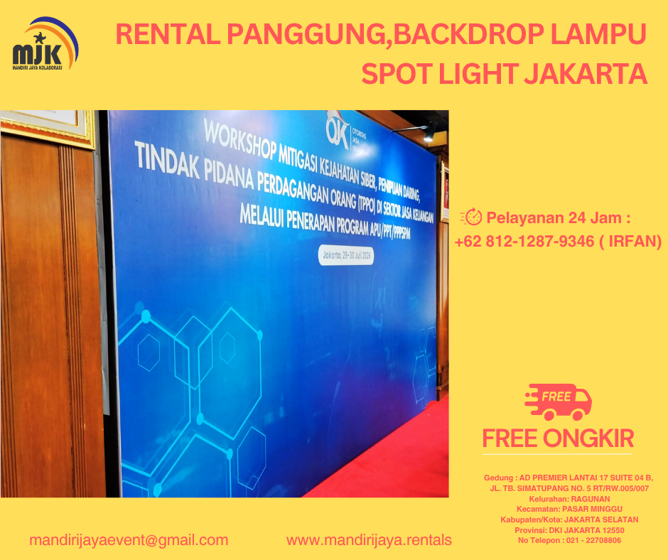 Rental Panggung,Backdrop Lampu Spot Light Jakarta