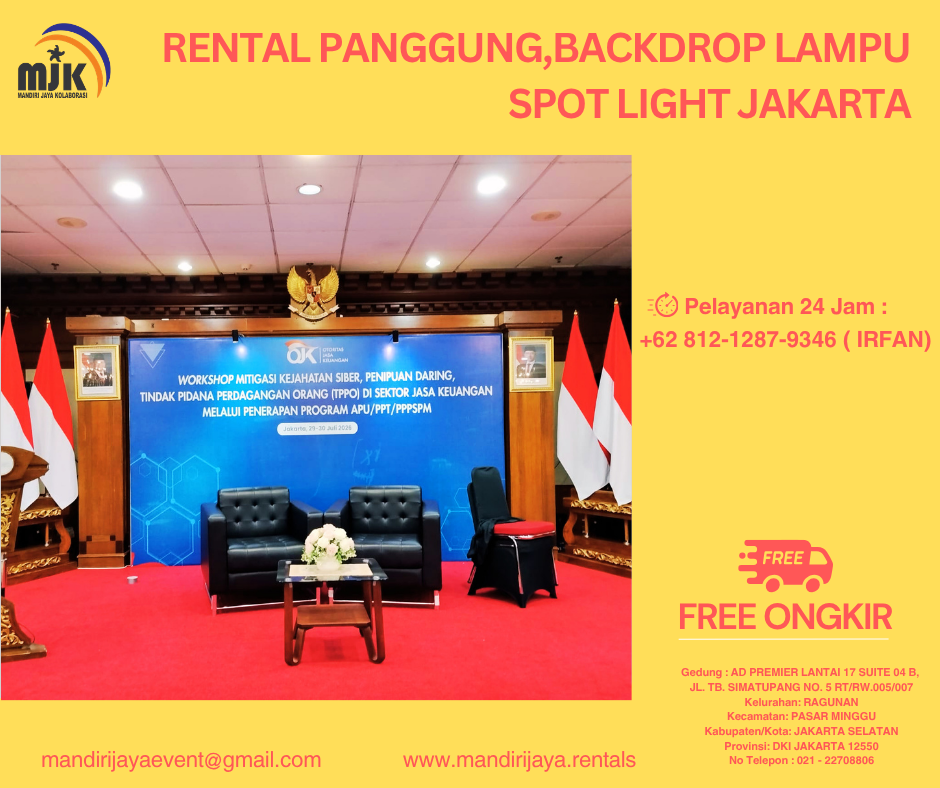Rental Panggung,Backdrop Lampu Spot Light Jakarta