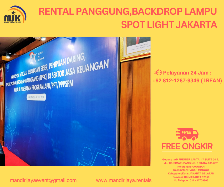 Rental Panggung,Backdrop Lampu Spot Light Jakarta