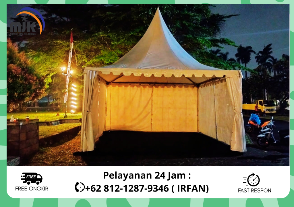 Rental Tenda Cafe Atau Tenda bazar Atap Putih Bogor