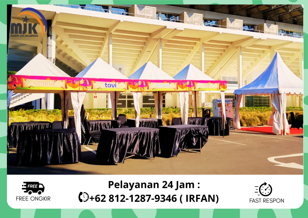 Rental Tenda Cafe Atau Tenda bazar Atap Putih Bogor