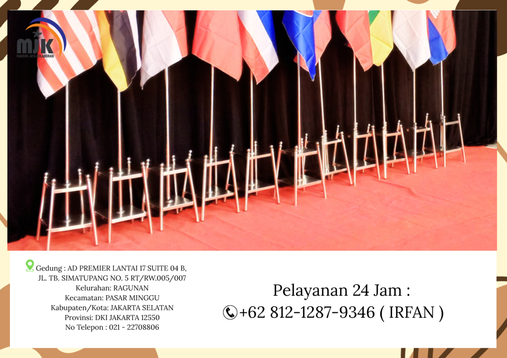 Rental Tiang Bendera Kayu Dan Tiang Bendera Stainless Jakarta