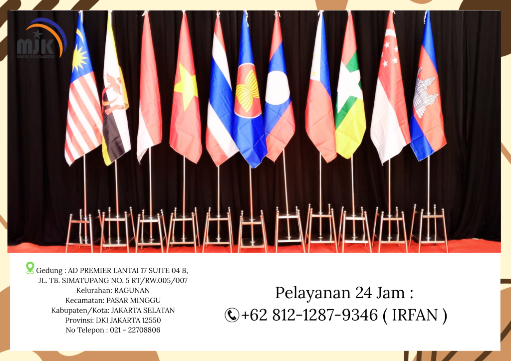 Rental Tiang Bendera Kayu Dan Tiang Bendera Stainless Jakarta