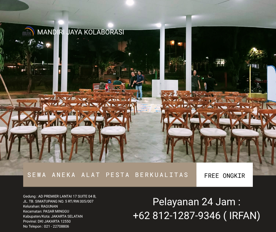 Sewa Kursi Event Stainless Susun Silang Monas Jakarta